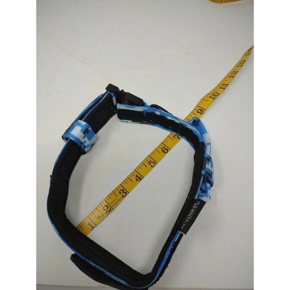 Dog Collar Blue Urban Camo With Flag Adjustable with Quick Release Fits 7 inch - Picture 7 of 8